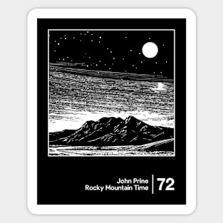 Rocky Mountain Time / Minimal Style Graphic Artwork Sticker